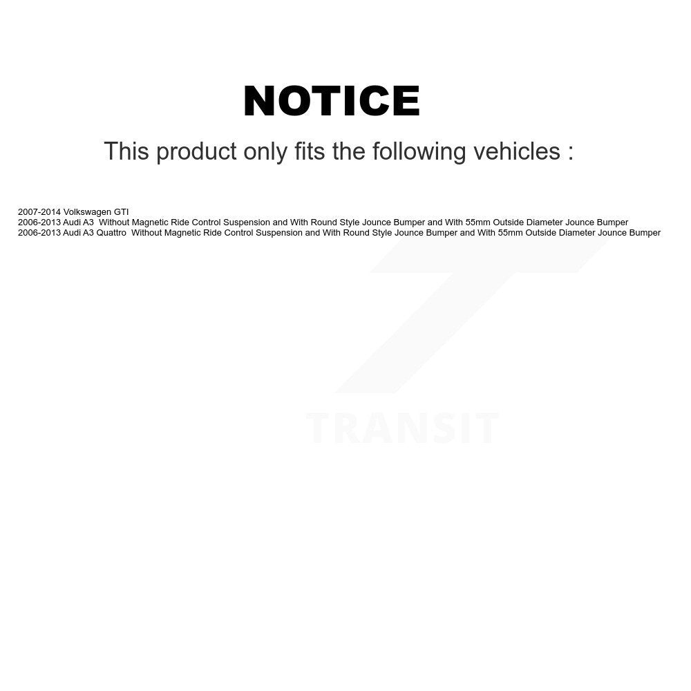 [Avant et Arrière] Jambe de suspension pour Volkswagen GTI Audi A3 Quattro KSH-100594