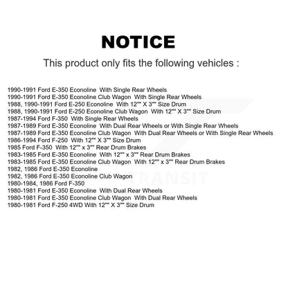 [Avant + Arrière] Kit de plaquette (semi-métallique) de frein pour Ford F-250 F-350 E-350 Econoline Club Wagon E-250 KSN-100027