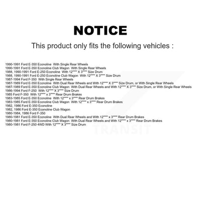 [Avant + Arrière] Kit de plaquette (semi-métallique) de frein pour Ford F-250 F-350 E-350 Econoline Club Wagon E-250 KSN-100027