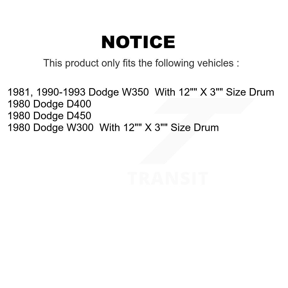 [Avant + Arrière] Kit de plaquette (semi-métallique) de frein pour Dodge W350 W300 D400 D450 KSN-100039
