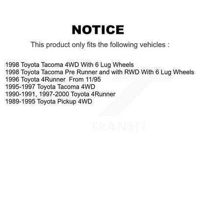 [Avant + Arrière] Kit de plaquette (semi-métallique) de frein pour Toyota 4Runner Pickup Tacoma KSN-100082