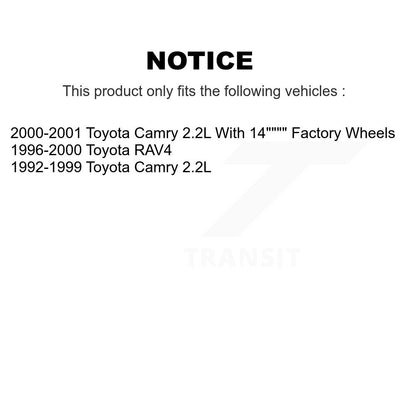 [Avant + Arrière] Kit de plaquette (semi-métallique) de frein pour Toyota Camry RAV4 KSN-100129