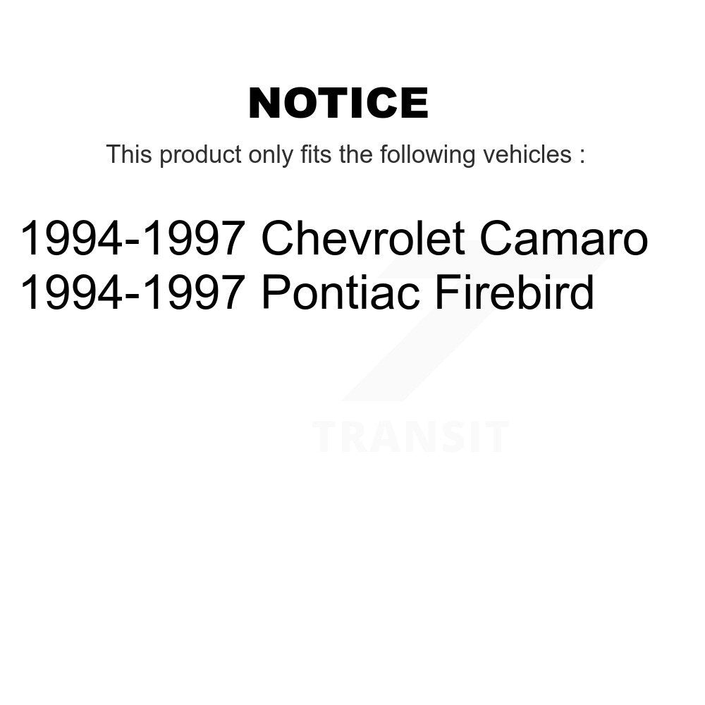 [Avant + Arrière] Kit de plaquette (semi-métallique) de frein pour 1994-1997 Chevrolet Camaro Pontiac Firebird KSN-100140