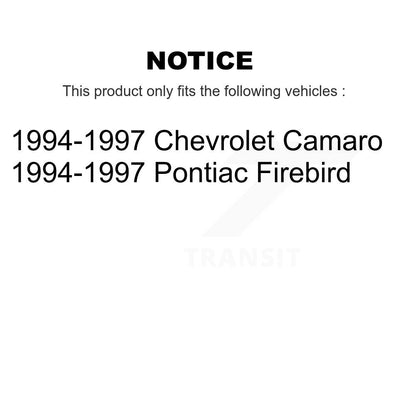 [Avant + Arrière] Kit de plaquette (semi-métallique) de frein pour 1994-1997 Chevrolet Camaro Pontiac Firebird KSN-100140