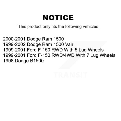 [Avant + Arrière] Kit de plaquette (semi-métallique) de frein pour Ford F-150 Dodge Ram 1500 Van B1500 KSN-100173