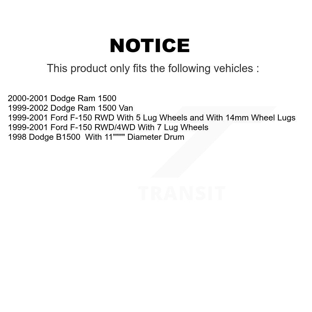 [Avant + Arrière] Kit de plaquette (semi-métallique) de frein pour Ford F-150 Dodge Ram 1500 Van B1500 KSN-100173
