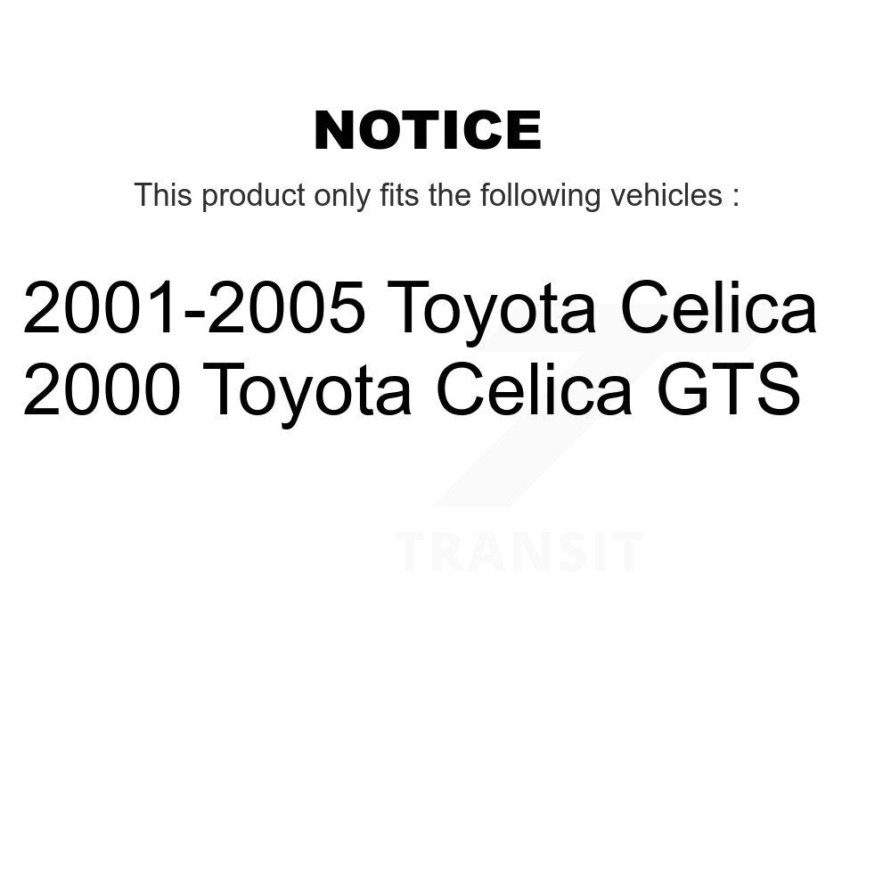 [Avant + Arrière] Kit de plaquette (semi-métallique) de frein pour Toyota Celica KSN-100200