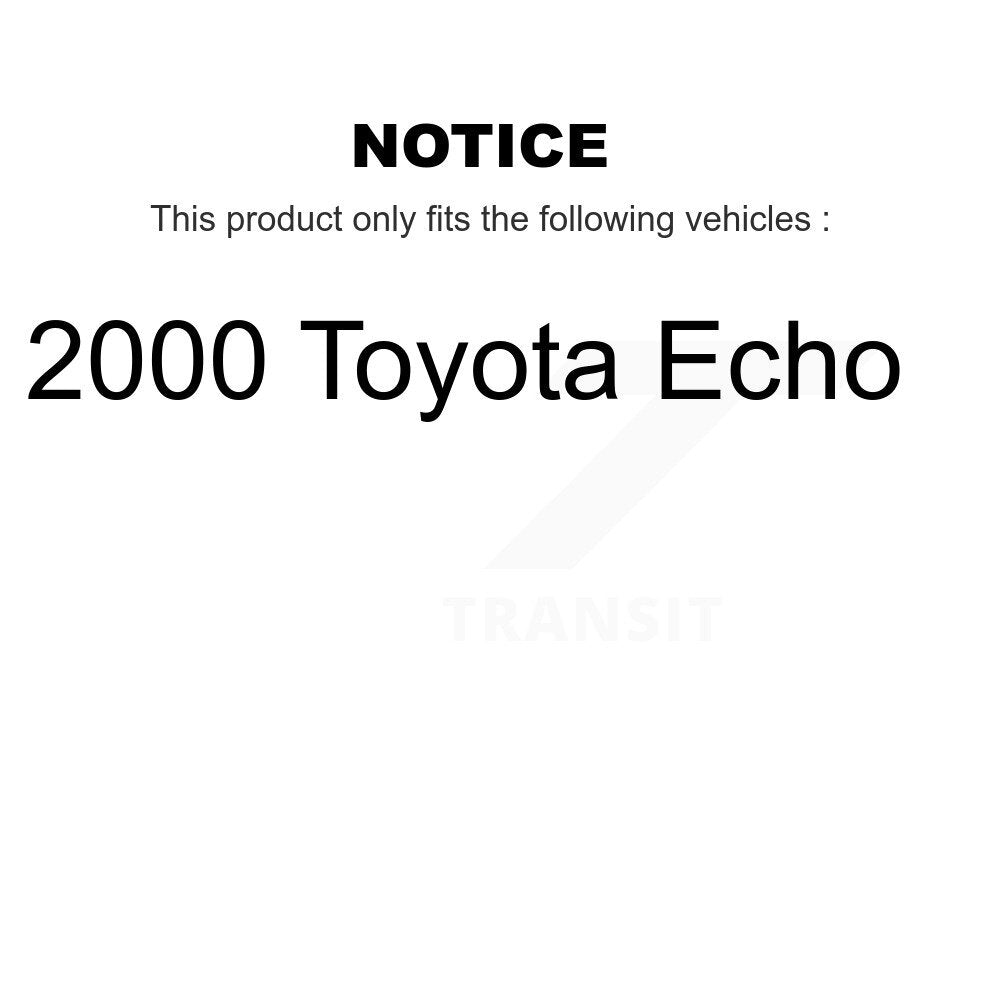 [Avant + Arrière] Kit de plaquette (semi-métallique) de frein pour 2000 Toyota Echo KSN-100208