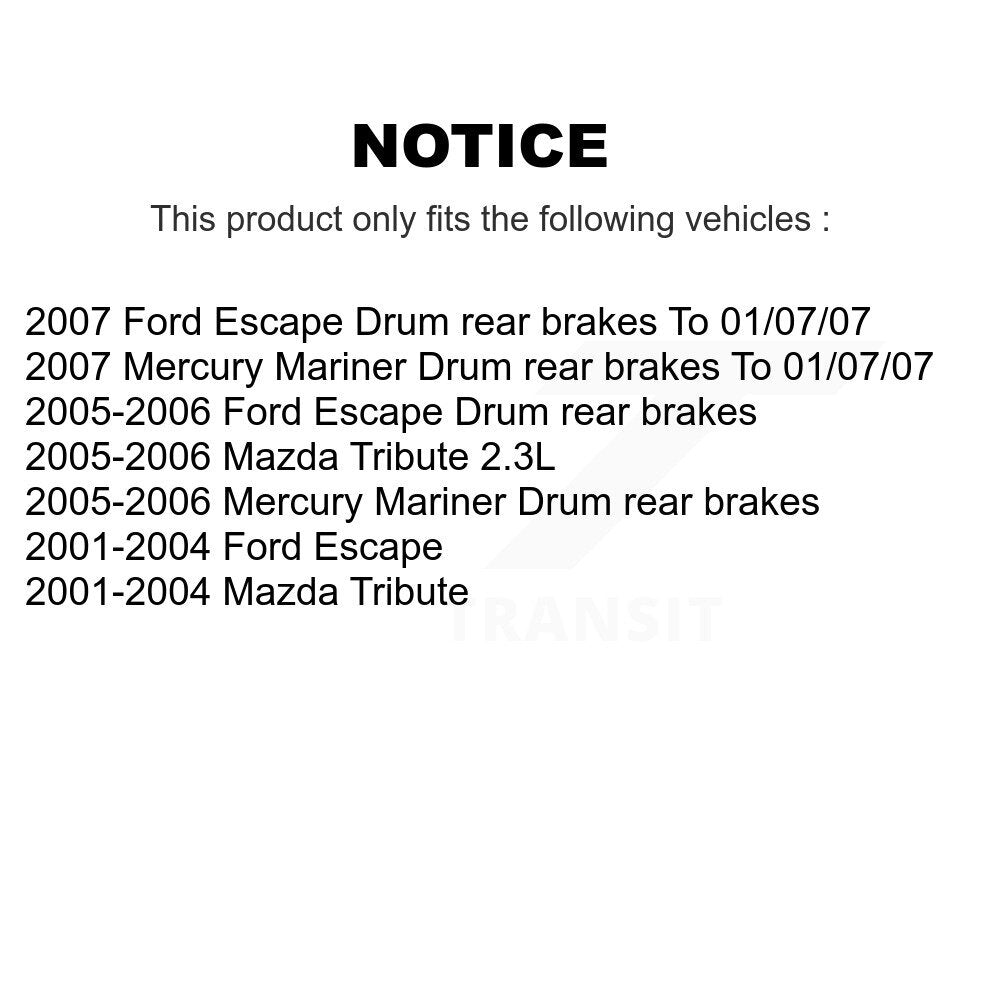 [Avant + Arrière] Kit de plaquette (semi-métallique) de frein pour Ford Escape Mazda Tribute Mercury Mariner KSN-100216