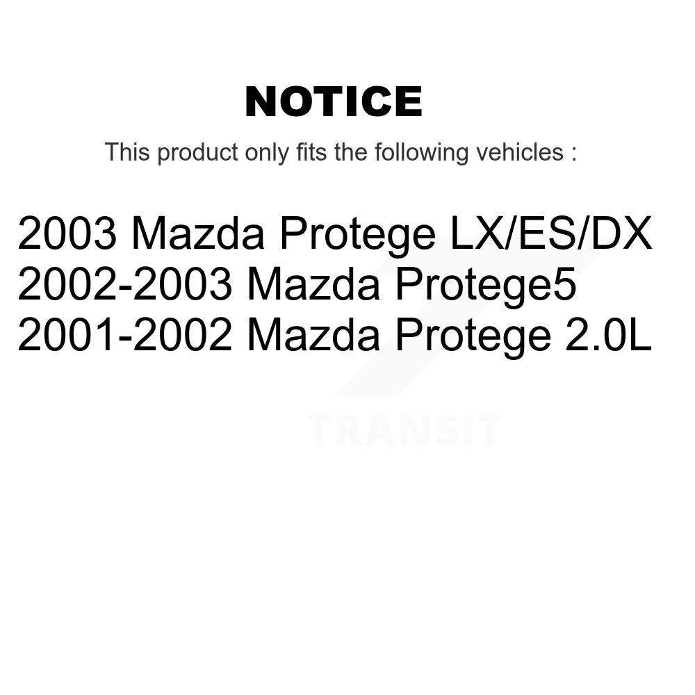 [Avant + Arrière] Kit de plaquette (semi-métallique) de frein pour Mazda Protege Protege5 KSN-100238