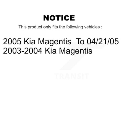 [Avant + Arrière] Kit de plaquette (semi-métallique) de frein pour Kia Magentis KSN-100253