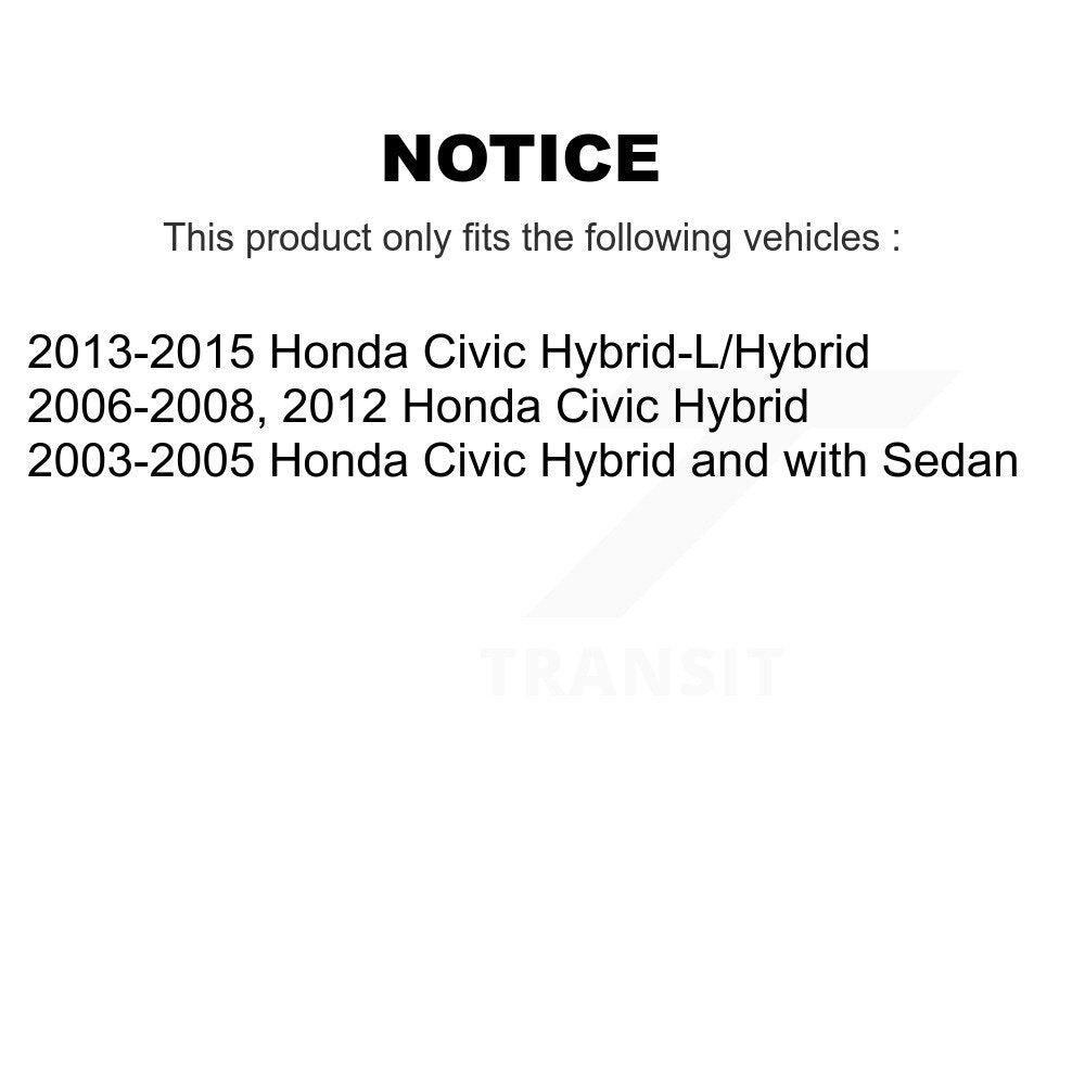 [Avant + Arrière] Kit de plaquette (semi-métallique) de frein pour Honda Civic KSN-100259