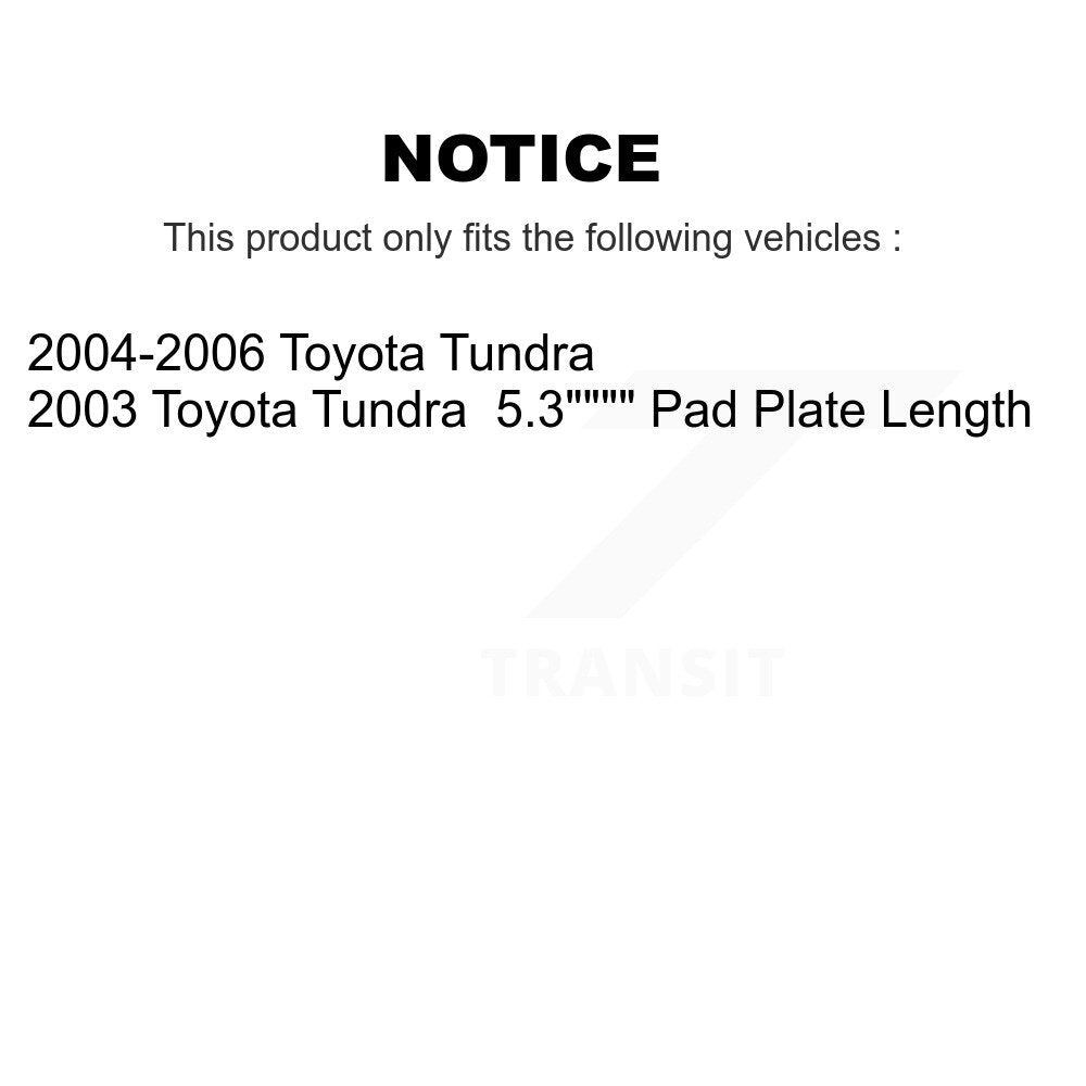 [Avant + Arrière] Kit de plaquette (semi-métallique) de frein pour Toyota Tundra KSN-100268