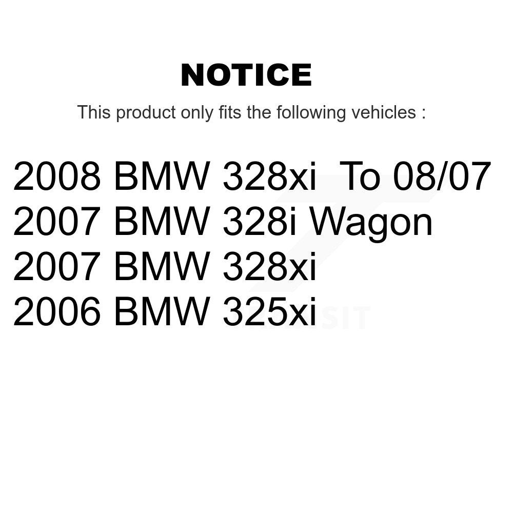[Avant + Arrière] Kit de plaquette (semi-métallique) de frein pour BMW 328i 328xi 325xi KSN-100552
