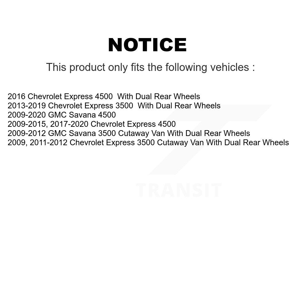 [Avant + Arrière] Kit de plaquette (semi-métallique) de frein pour Chevrolet Express 3500 GMC Savana 4500 KSN-100605