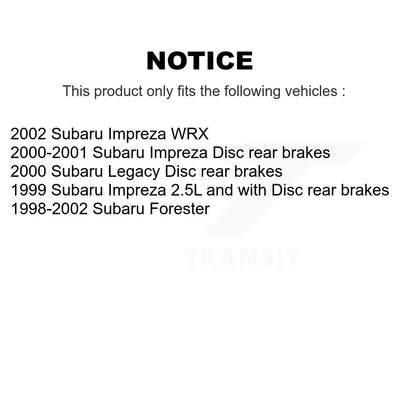 [Avant + Arrière] Kit de plaquette (semi-métallique) de frein pour Subaru Forester Impreza Legacy KSN-100667