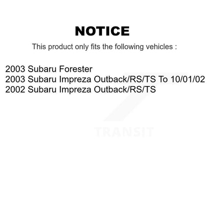 [Avant + Arrière] Kit de plaquette (semi-métallique) de frein pour Subaru Impreza Forester KSN-100668
