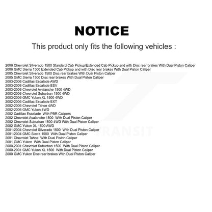 [Avant + Arrière] Kit de plaquette (semi-métallique) de frein pour Chevrolet Silverado 1500 GMC Tahoe Sierra Suburban Yukon Avalanche XL Cadillac Escalade ESV EXT KSN-100711