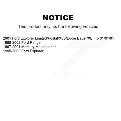 [Avant + Arrière] Kit de plaquette (semi-métallique) de frein pour Ford Ranger Explorer Mercury Mountaineer KSN-100768