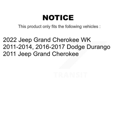 [Avant + Arrière] Kit de plaquette (semi-métallique) de frein pour Jeep Grand Cherokee Dodge Durango WK KSN-100811