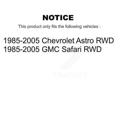 [Avant] Kit d'amortisseur de suspension pour 1985-2005 Chevrolet Astro GMC Safari RWD KSS-100006