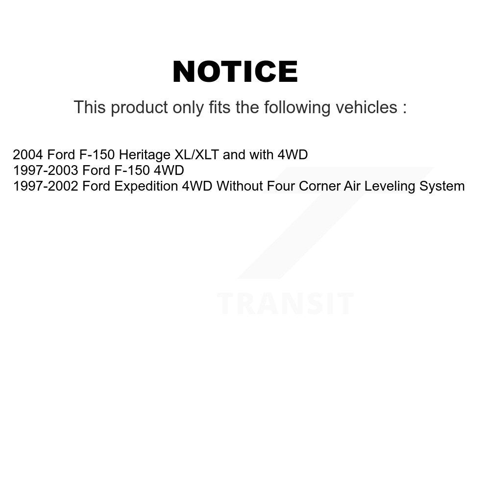 [Avant] Kit d'amortisseur de suspension pour Ford F-150 Expedition Heritage F-250 KSS-100020