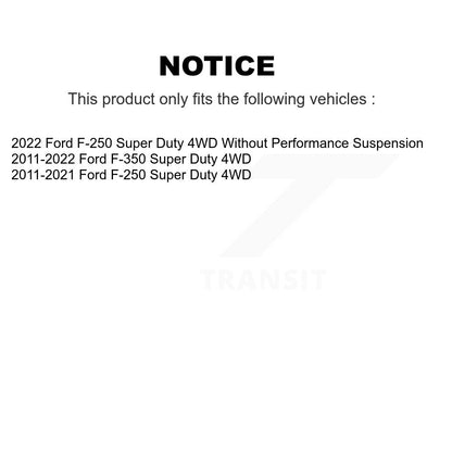 [Avant] Kit d'amortisseur de suspension pour Ford F-250 Super Duty F-350 4WD KSS-100058