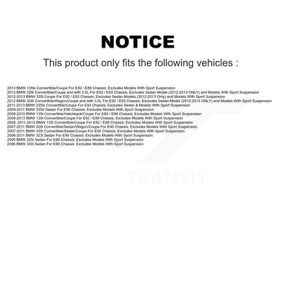 [Avant] Kit d'ensemble de jambe de suspension avec ressort hélicoïdal pour BMW 328i 335i 325i 128i 330i 135i 335d 335is 135is 323i KSS-100584