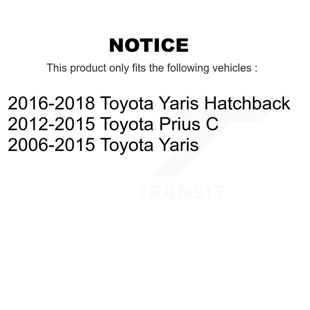 [Avant] Kit d'ensemble de jambe de suspension avec ressort hélicoïdal pour 2006-2015 Toyota Yaris KSS-100778