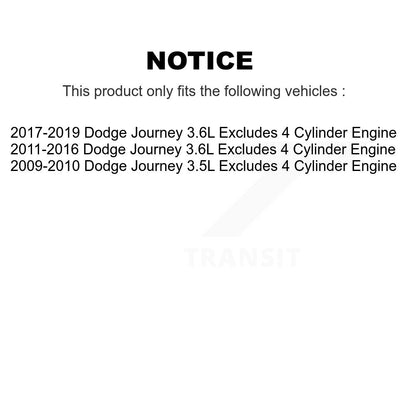 [Avant] Kit d'ensemble de jambe de suspension avec ressort hélicoïdal pour Dodge Journey Excludes 4 Cylinder Engine KSS-100946