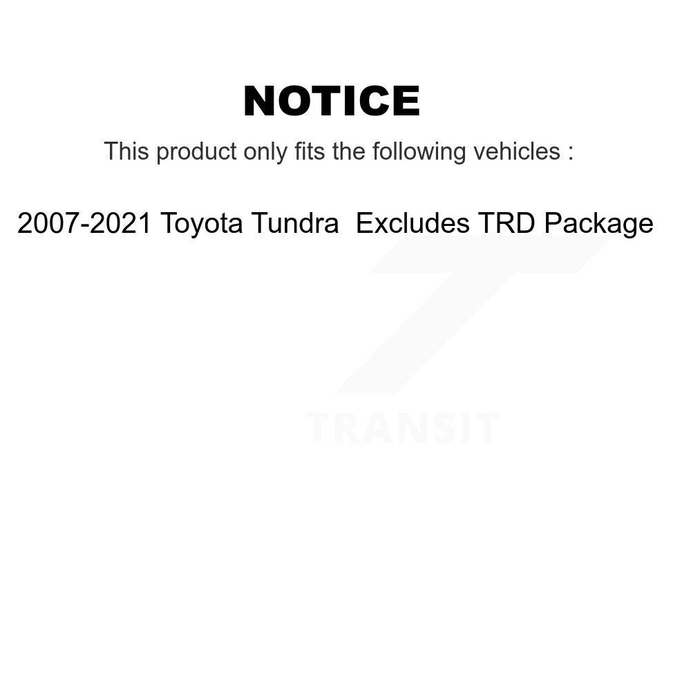 [Avant] Ensemble de jambe de suspension avec ressort hélicoïdal pour 2007-2021 Toyota Tundra Excludes TRD Package KSS-104057