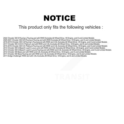 [Avant] Ensemble de jambe de suspension avec ressort hélicoïdal pour Chrysler 300 Dodge Challenger KSS-104082