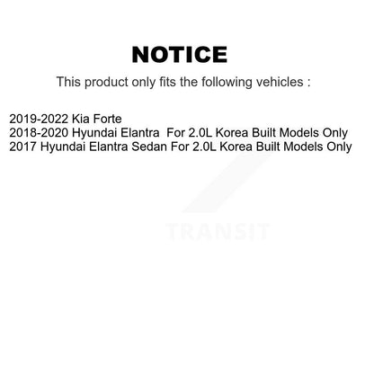 [Avant] Ensemble de jambe de suspension avec ressort hélicoïdal pour Hyundai Elantra Kia Forte KSS-104165