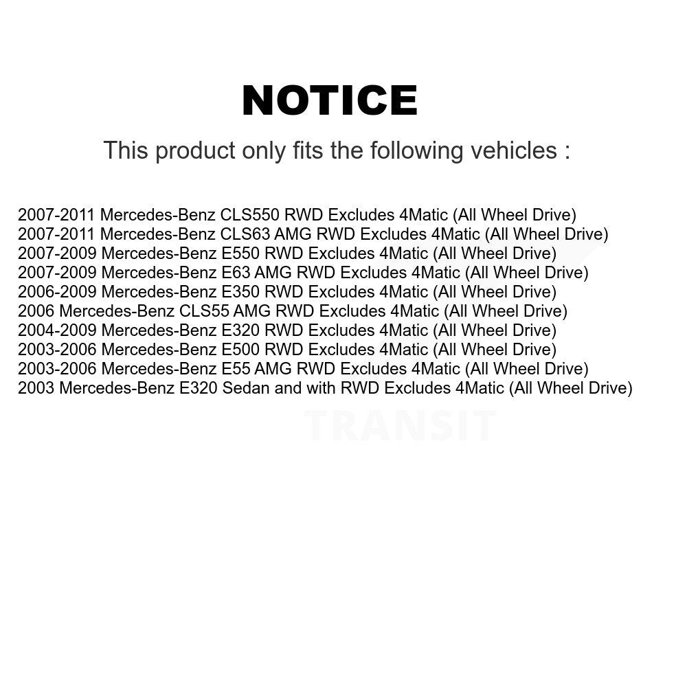 [Avant Droite] Ensemble de jambe de suspension avec ressort hélicoïdal pour Mercedes-Benz E320 E350 E500 CLS550 E550 E55 KSS-104300