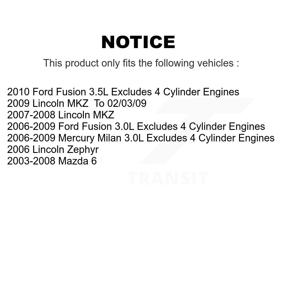 [Avant Droite] Ensemble de jambe de suspension avec ressort hélicoïdal pour Ford Fusion Mazda 6 Lincoln MKZ Zephyr Milan KSS-104308