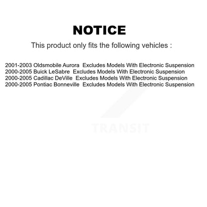 [Avant] Ensemble de jambe de suspension avec ressort hélicoïdal pour Buick LeSabre Cadillac DeVille Pontiac Bonneville KSS-104346