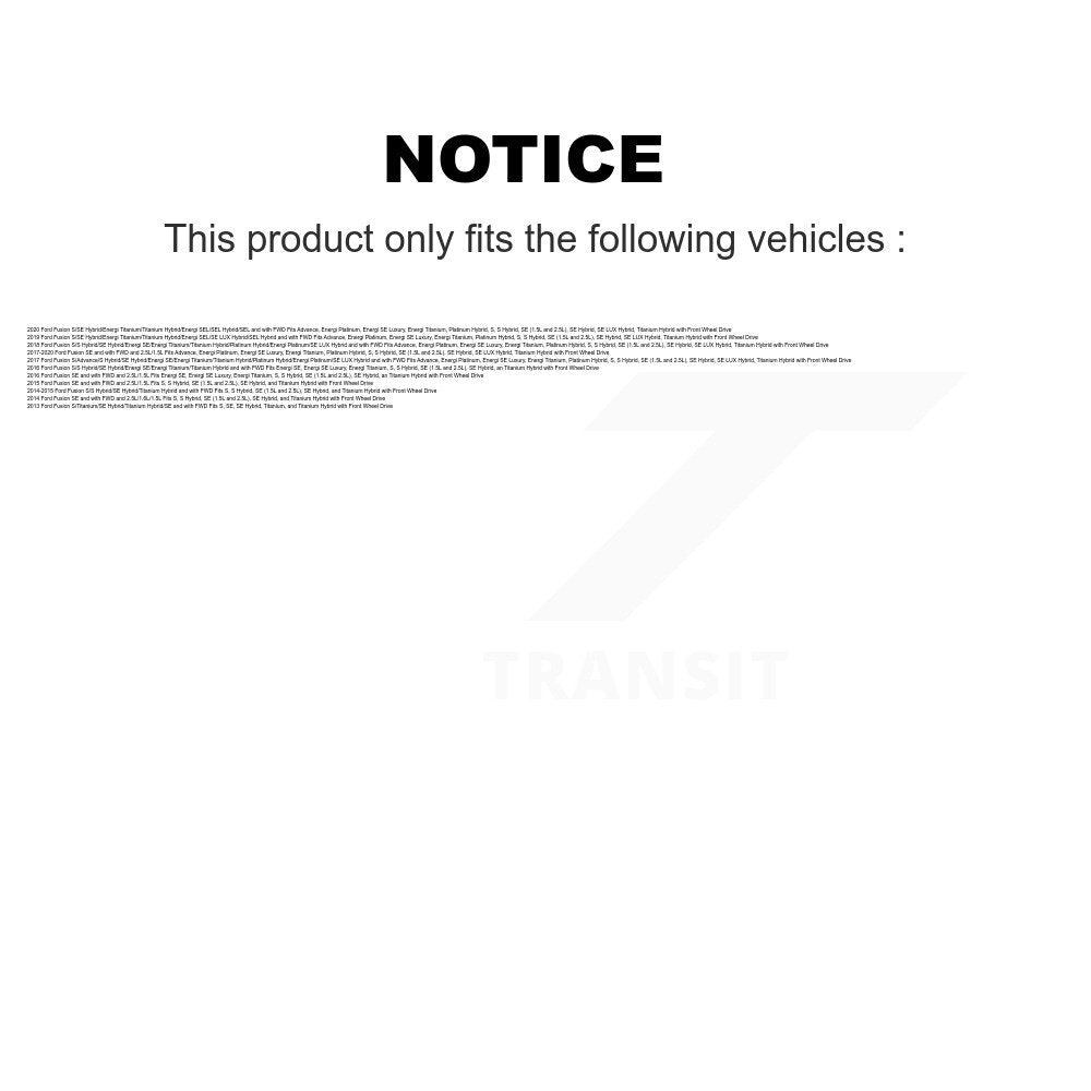 [Avant] Ensemble de jambe de suspension avec ressort hélicoïdal pour Ford Fusion KSS-104382