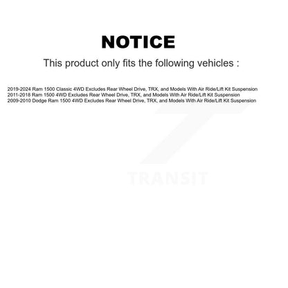 [Avant] Ensemble de jambe de suspension avec ressort hélicoïdal pour Ram 1500 Classic Dodge 4WD KSS-104401
