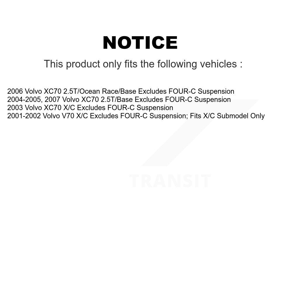 [Avant Gauche] Ensemble de jambe de suspension avec ressort hélicoïdal pour Volvo XC70 V70 KSS-104473