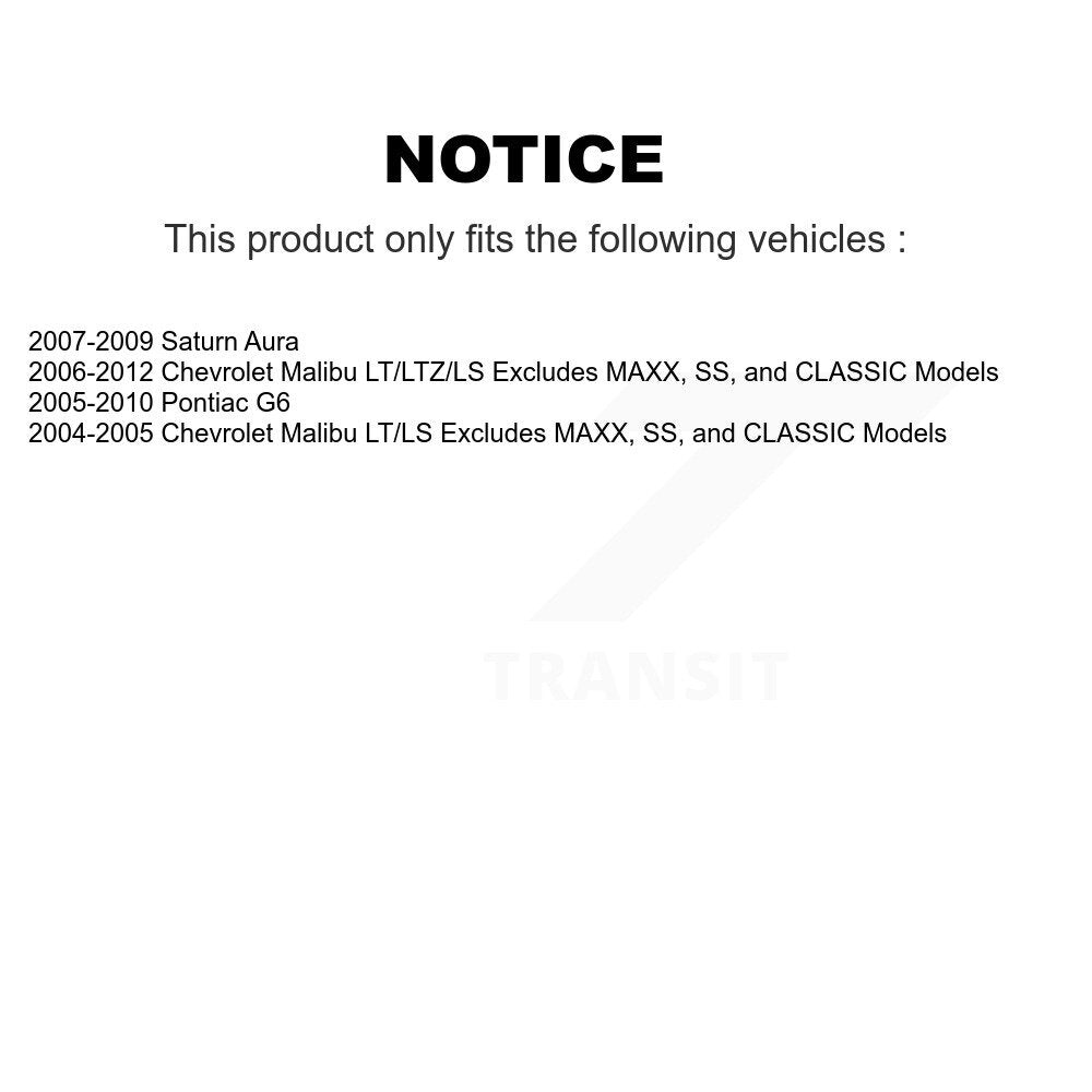 [Avant Gauche] Ensemble de jambe de suspension avec ressort hélicoïdal pour Chevrolet Malibu Pontiac G6 Saturn Aura KSS-104552