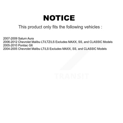 [Avant Gauche] Ensemble de jambe de suspension avec ressort hélicoïdal pour Chevrolet Malibu Pontiac G6 Saturn Aura KSS-104552