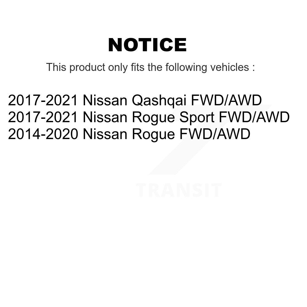 [Avant Gauche] Ensemble de jambe de suspension avec ressort hélicoïdal pour Nissan Rogue Sport Qashqai FWD/AWD KSS-104599