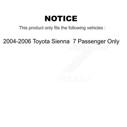 [Avant Droite] Ensemble de jambe de suspension avec ressort hélicoïdal pour 2004-2006 Toyota Sienna 7 Passenger Only KSS-104904