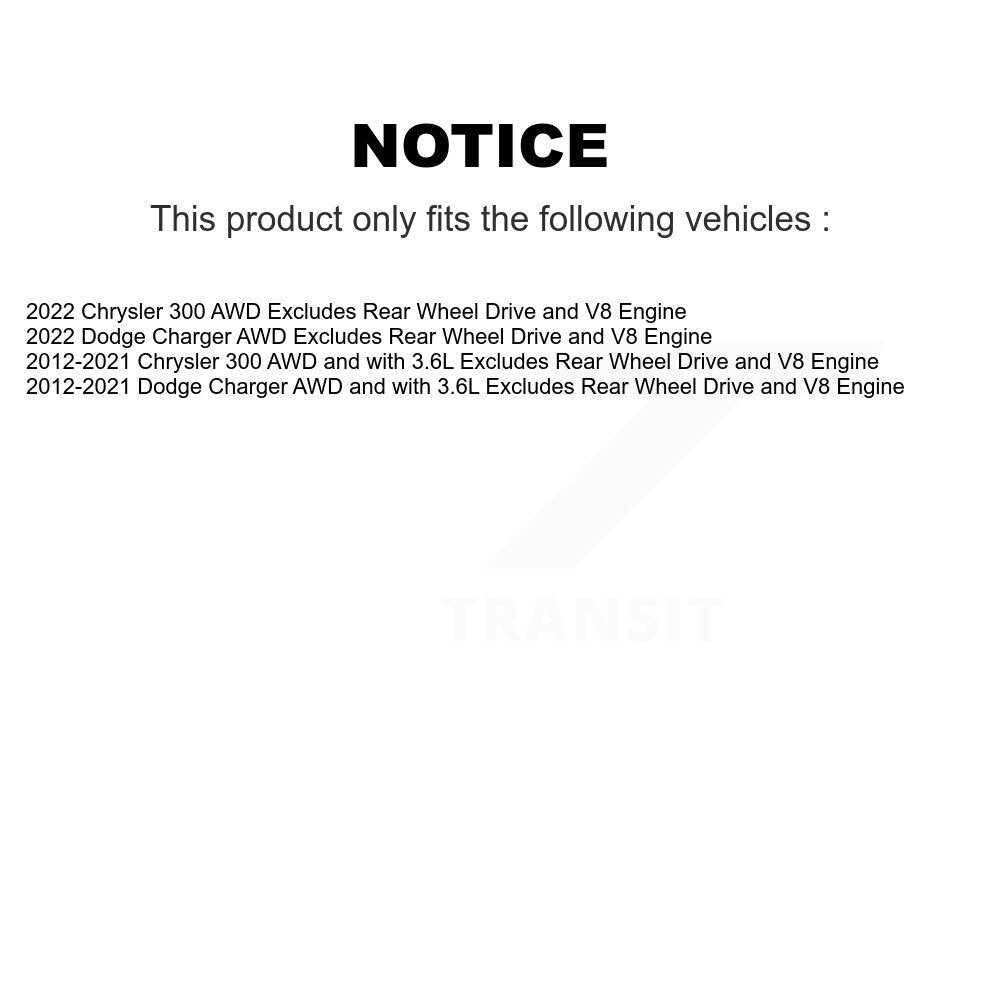 [Avant Droite] Ensemble de jambe de suspension avec ressort hélicoïdal pour Dodge Charger Chrysler 300 KSS-105027
