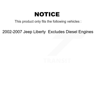 [Avant Droite] Ensemble de jambe de suspension avec ressort hélicoïdal pour 02-07 Jeep Liberty Excludes Diesel Engines KSS-105101