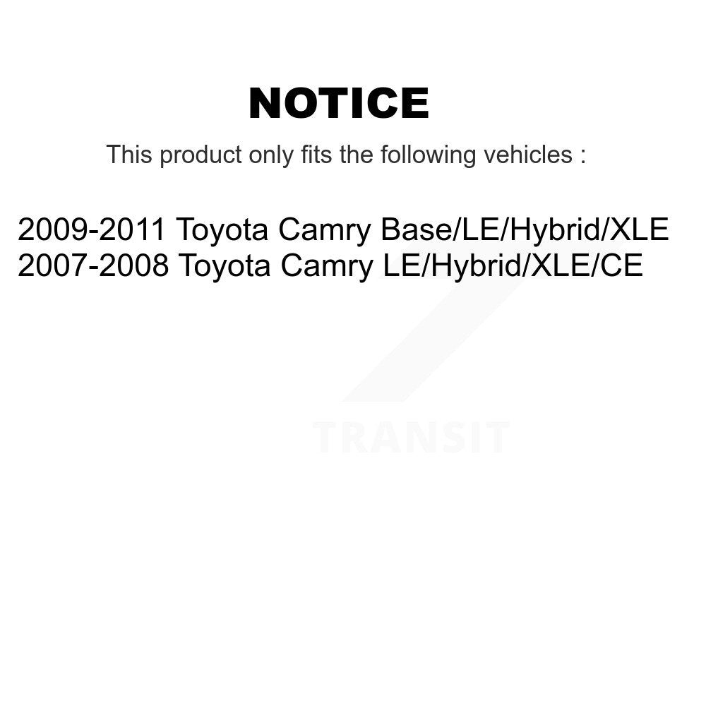 [Avant Droite] Ensemble de jambe de suspension avec ressort hélicoïdal pour Toyota Camry KSS-105148