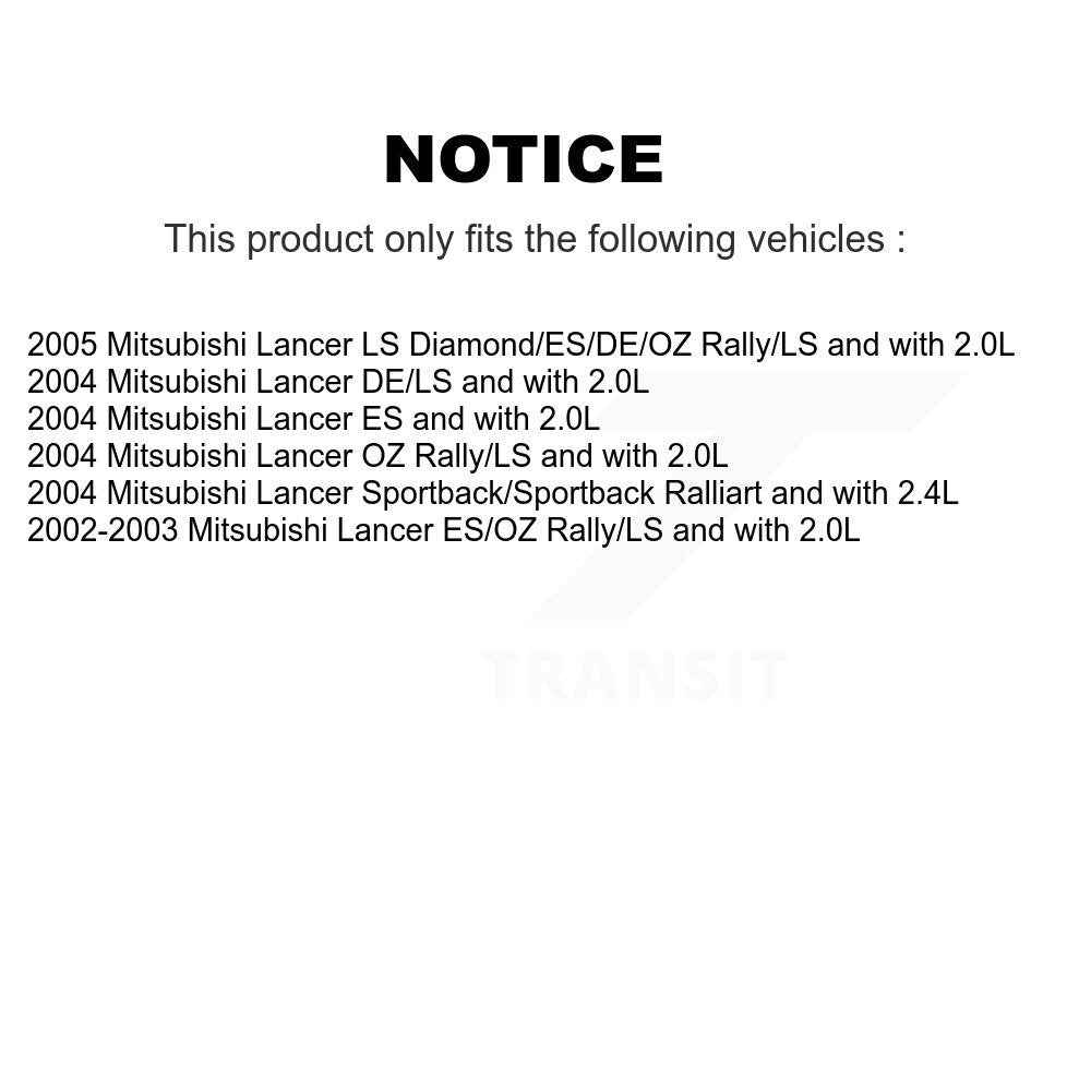 [Arrière] Ensemble de jambe de suspension avec ressort hélicoïdal pour Mitsubishi Lancer KSS-105220