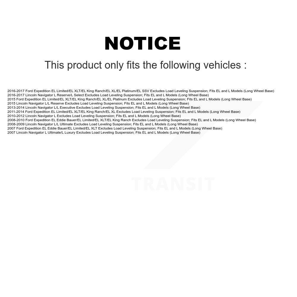 [Arrière] Ensemble de jambe de suspension avec ressort hélicoïdal pour Ford Expedition Lincoln Navigator KSS-105294