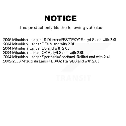 [Arrière] Ensemble de jambe de suspension avec ressort hélicoïdal pour Mitsubishi Lancer KSS-105296