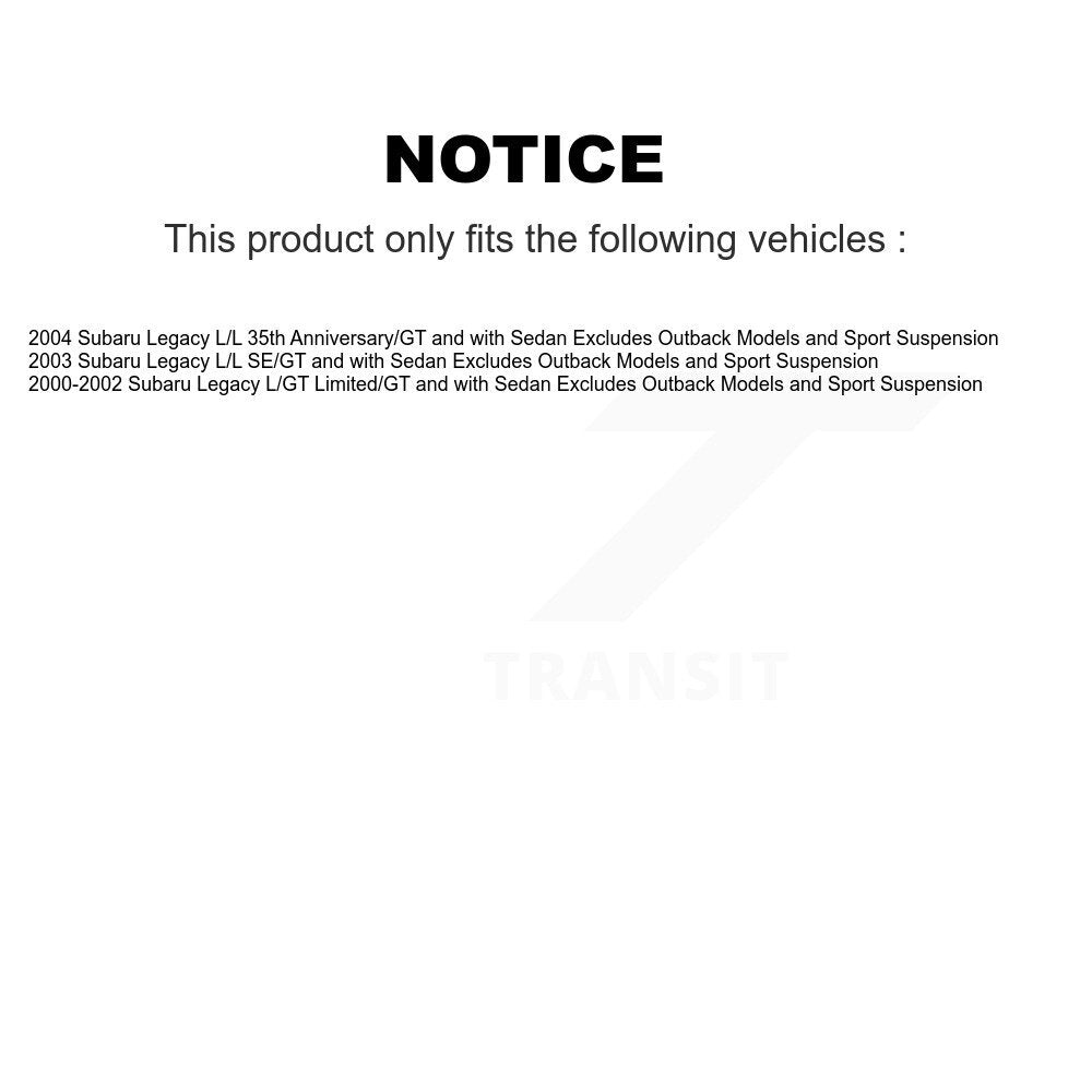[Arrière] Ensemble de jambe de suspension avec ressort hélicoïdal pour Subaru Legacy KSS-105305